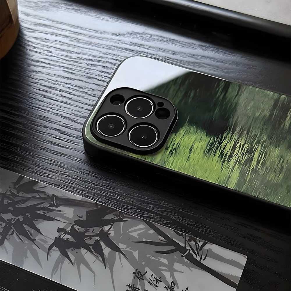 Elegant Batman Logo Glass Phone Case - Premium Protective Cover