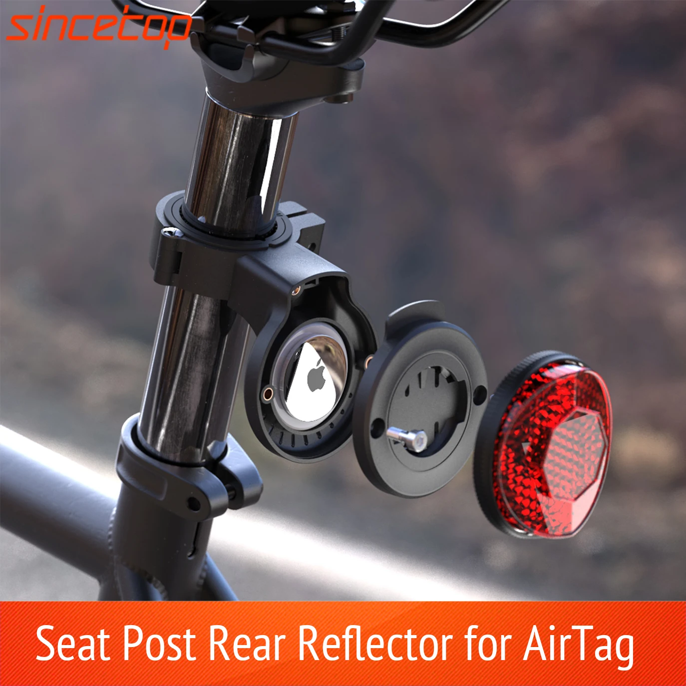 Bike Seat Post Mount,Mountain Bicycle Rear Reflector holder for