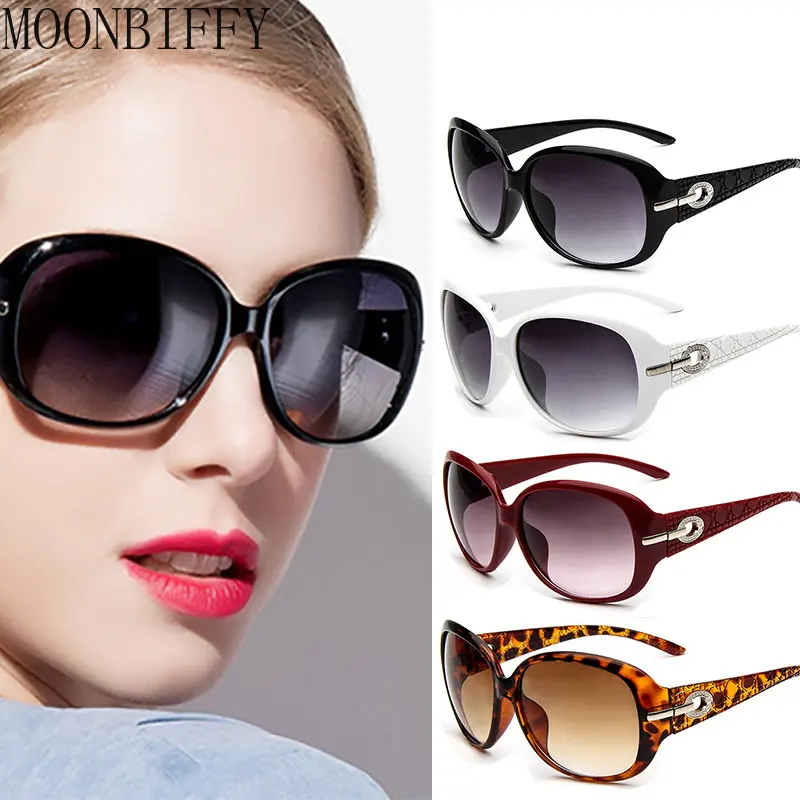 Elegant Ladies Big Frame Sunglasses AntiUltraviolet Retro Glasses
