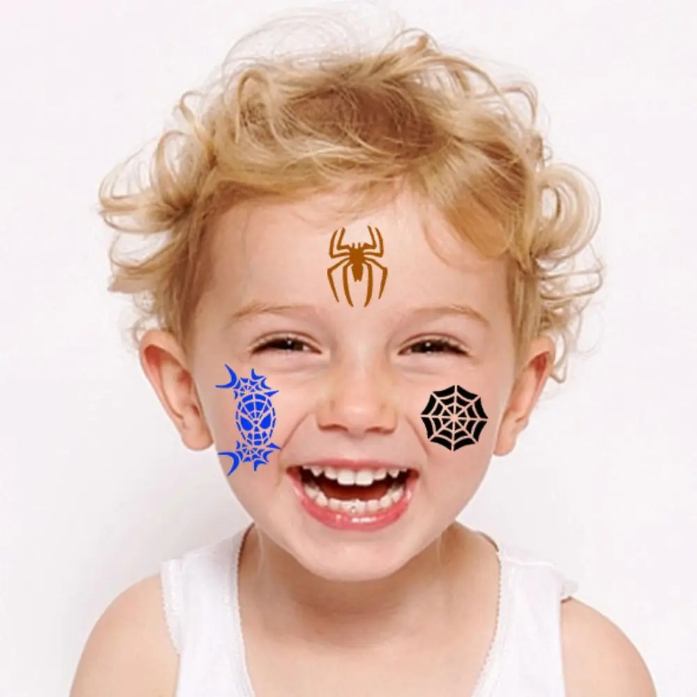 10Pcs Body Painting Face Art Stencils Paint Template Temporary Reusable Tattoos For Halloween Birthday Party DIY Paint Template
