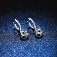 Ensemble de bijoux Moissanite en argent 925 véritable, pendentif, collier, bague, boucles d'oreilles, Solitaire, cadeau pour femmes et hommes 5