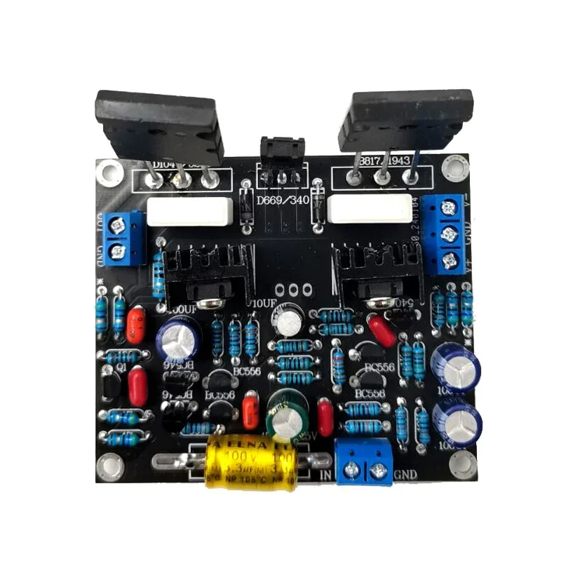 오리지널 도시바 모노 100W 도시바 튜브, 2SC5200 + 2SA1943 DC 20-50V 하이파이 전력 증폭기 보드