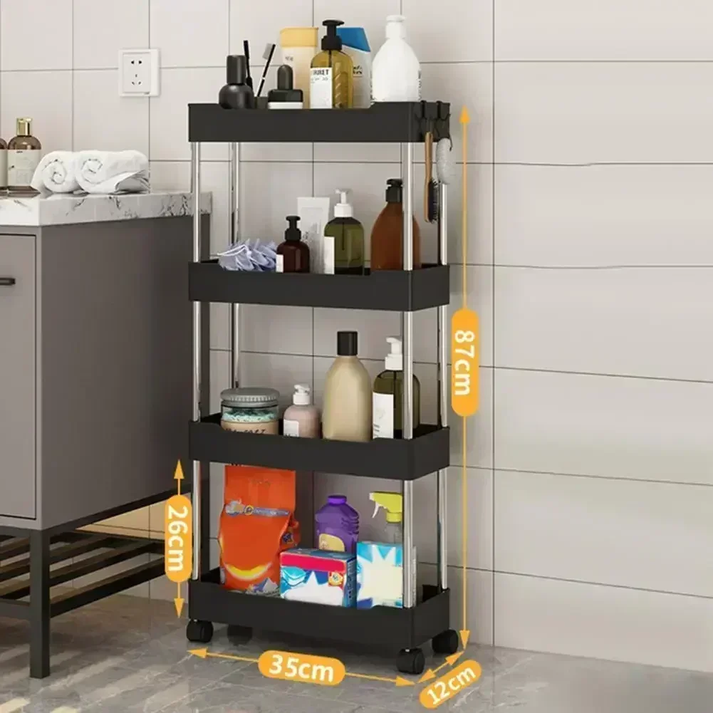 Kitchen Rolling Cart Storage Trolley