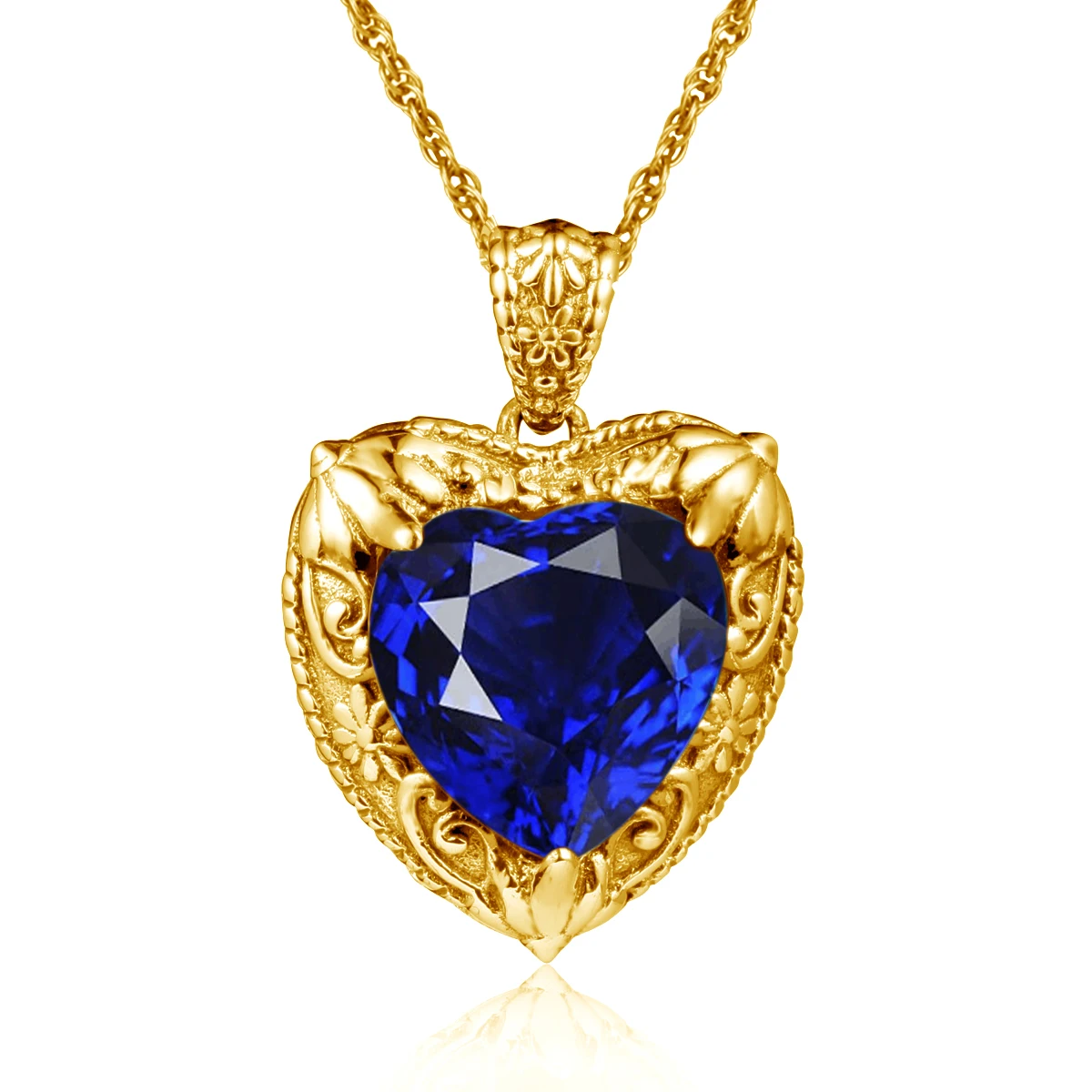Infinite U - Collana con ciondolo a forma di cuore in argento Sterling 925 granato 3D, regalo per donne e ragazze