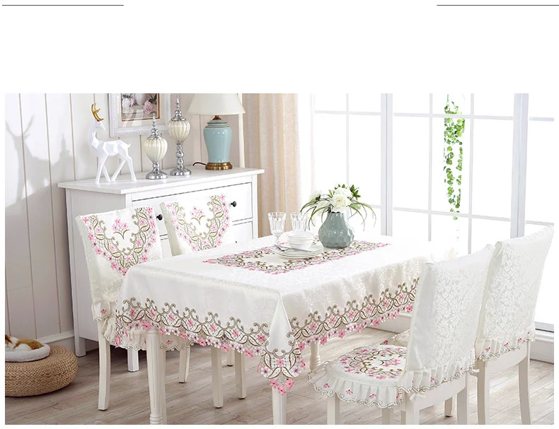 INS polyester soffbordsduk, matbordsduk, stolsdyna, stolsöverdrag, duk, dammtät duk,_voghion.com