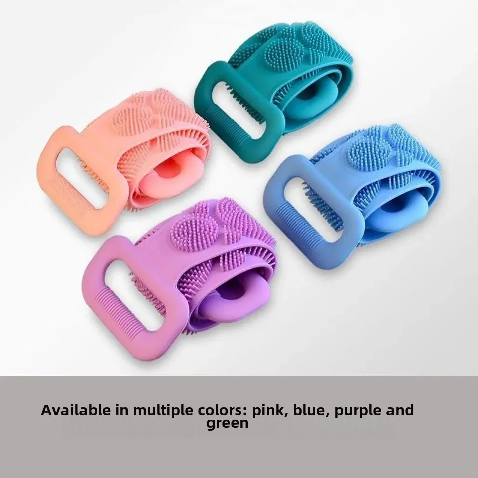 Best Seller Silicone Bath Towel Extended Thickened Bath Towel Back Scrubbing Massage Brush Tool Air Valve