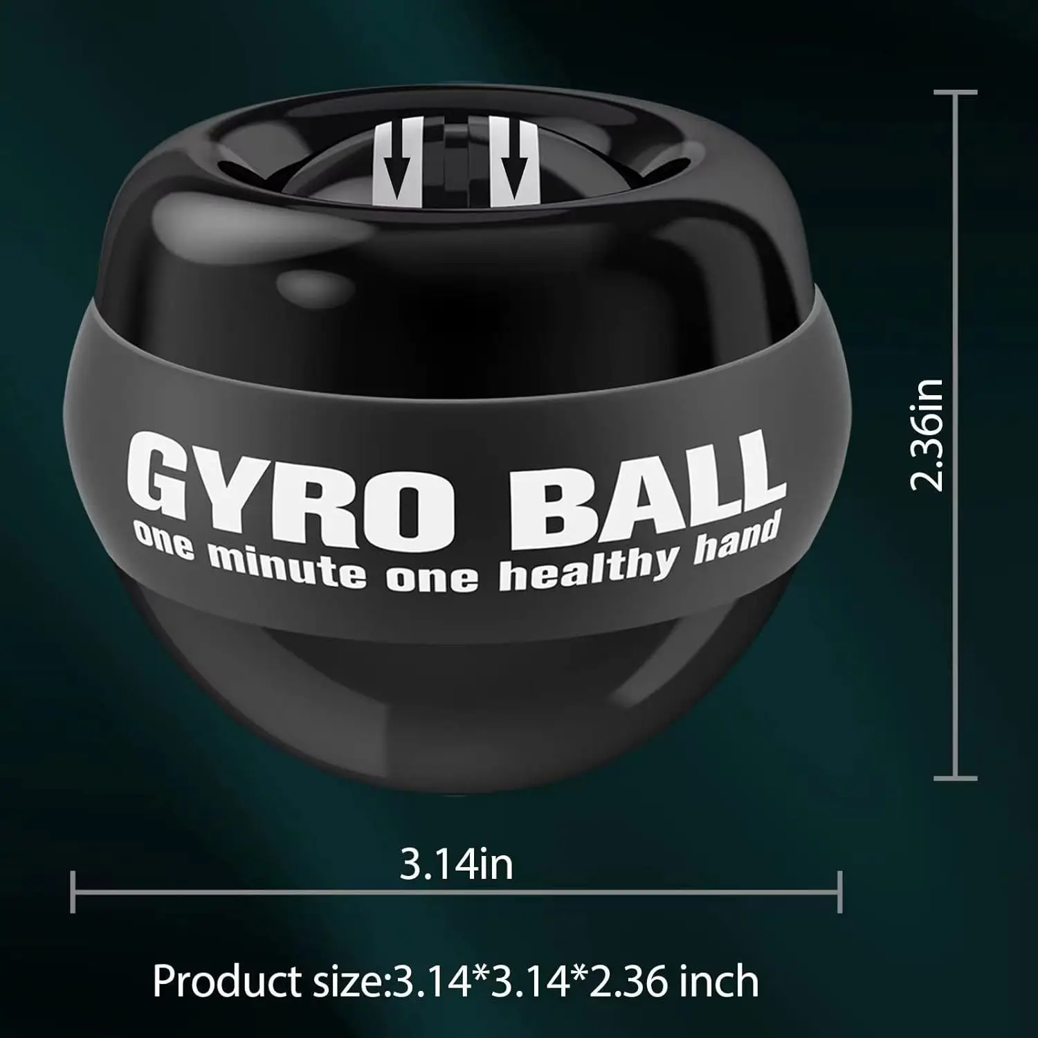 Wrist Training Ball Automatic Start Wrist Enhancer Gyroscope Forearm Exerciser Gyroscope Ball for Strengthening Arms, Fingers