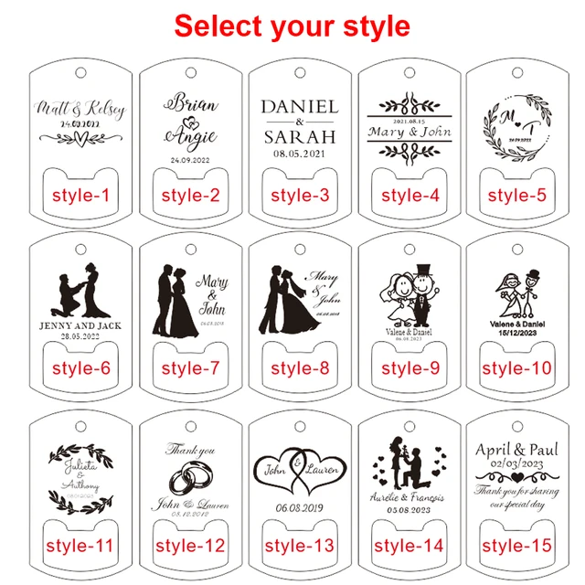 10pcs Custom Laser Engraved Stainless Steel Bottle Opener Keychain Baptism Birthday Gift Wedding Party Gift for Guest Key Chain 2