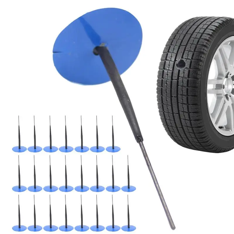 

Car Tire Repair Patch Tire Plugs Patch Plug Kit Rubber Patch Tire Repair 24pcs Plug Nail Car Tire Patch Kit Tire Plug Repair Kit