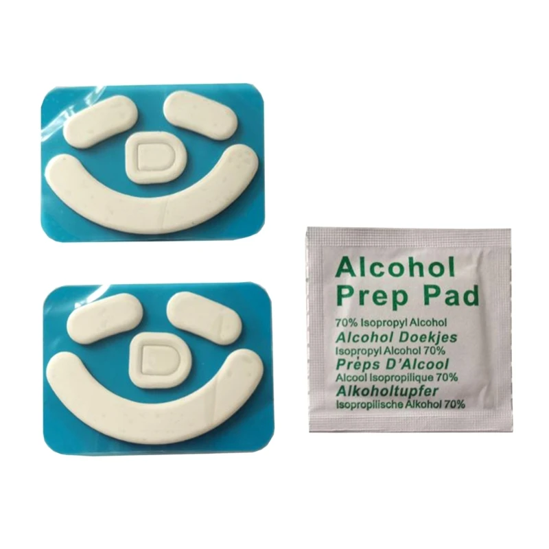 2 Set Mouse Piedi Pattini Per Mouse Per Razer Viper V2 Pro Mouse Black Mouse Scivola Bordo Curvo