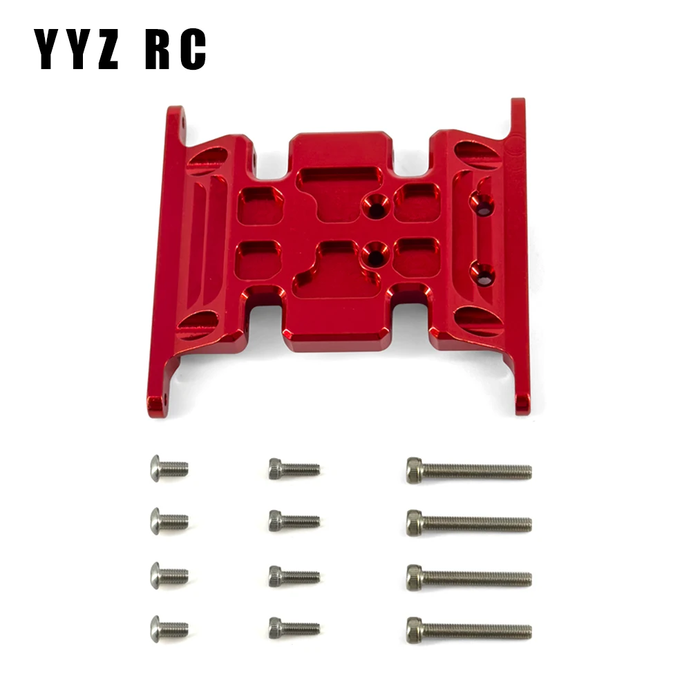 Chassis Gearbox Mount Transmission Holder Skid Plate Metal For Axial Scx10 Upgrade Parts Rc Crawler Car Accessories 1/10 Scale 2