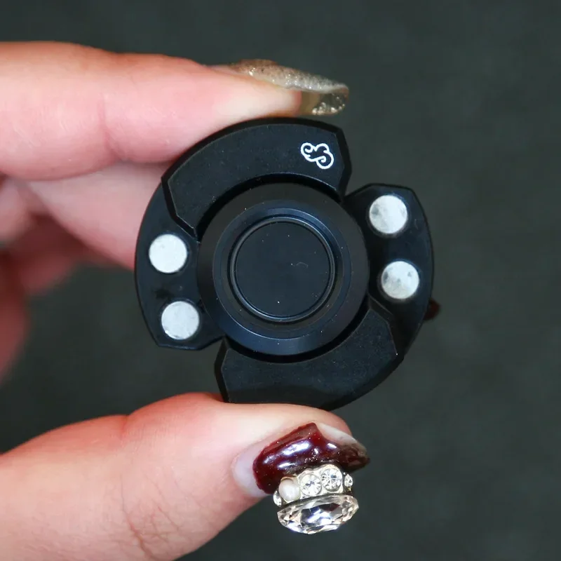 Stainless Steels 3 in 1 Fidget Spinner and Slider Combo with Click Button Metal Toy for Adult Stress Relief fidget spinner fidget spinners fidget slider toy fidget toy set fidget toys decompression tool toy fingertip stress relief toy fidget toy fingertip decompression toy