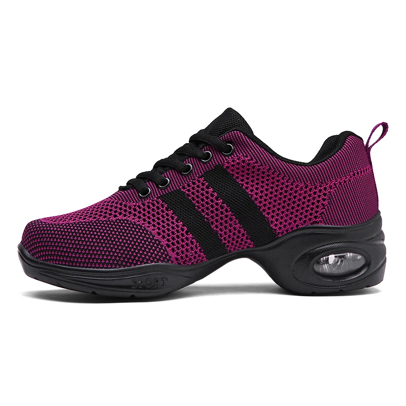 New Soft Outsole Breath Dance Shoes Women Sports Feature Dance Sneakers Jazz Hip Hop Shoes Woman Dancing Shoe Zapatos movefun 61 6