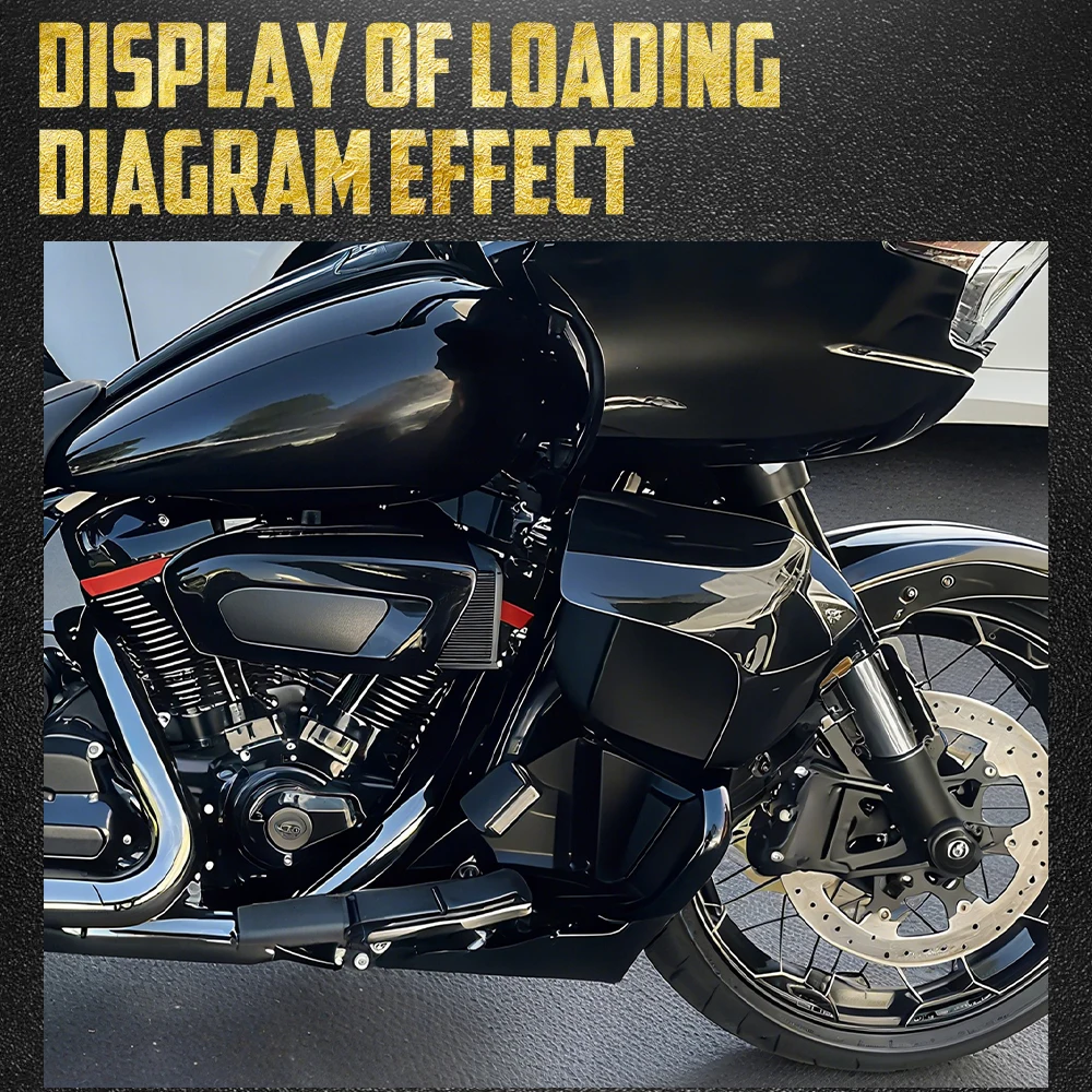 Moto Carenatura Spoiler Basso Kit Highway Motore Guard Crash Bar Per Harley Touring Road Street Glide 2024-Up FLHXSE 23-2025 - immagine 3