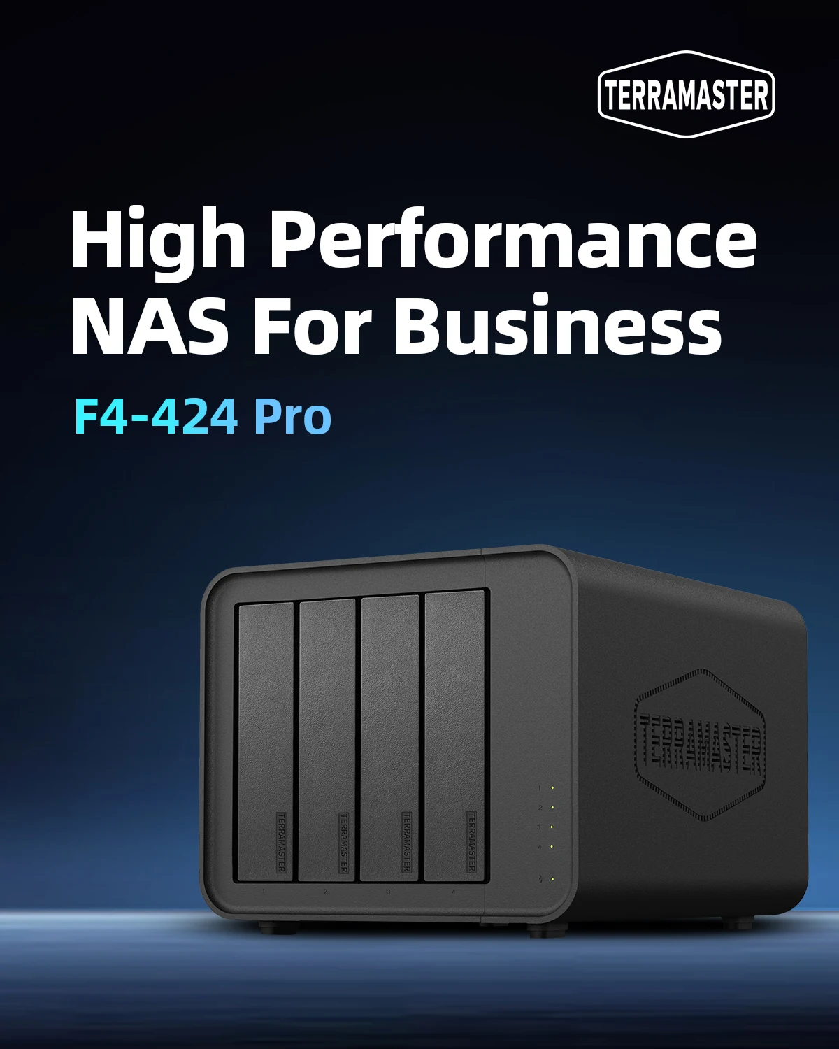 TERRAMASTER F4-424 Pro NAS Storage – 4Bay Core i3 8-Core 8-Thread