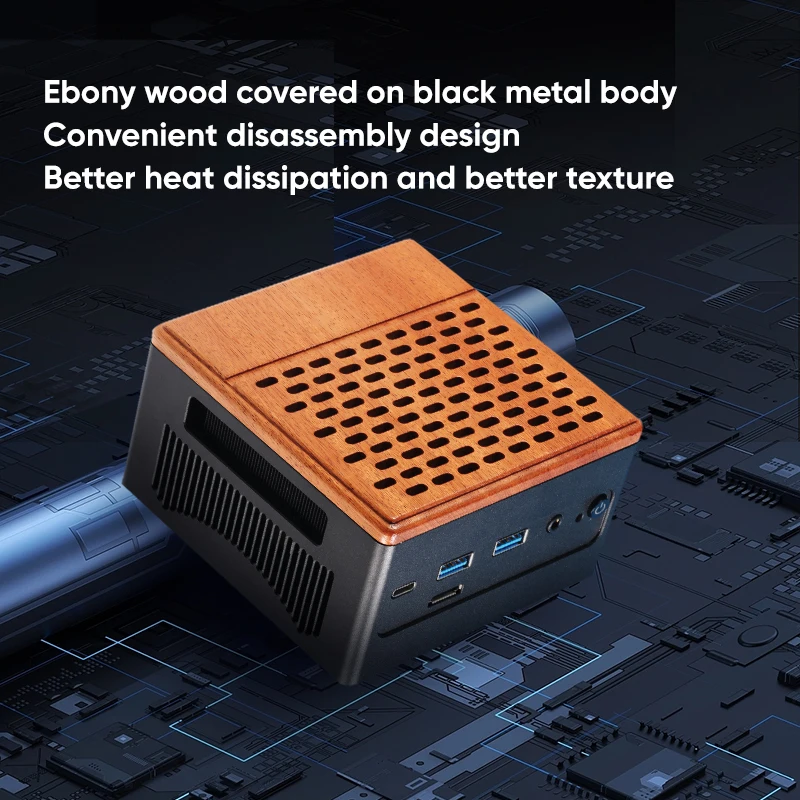 Topton Oculink Gaming Mini PC AMD Ryzen 9 7940HS 32G DDR5 6400MHz 3*PCIe4.0 2*2.5G LAN USB4 NAS Server Computer Windows 11 WiFi6 5