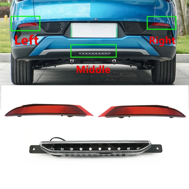 Car Middle Brake Light Rear Bumper Warning Lamp Reflector For BYD Atto