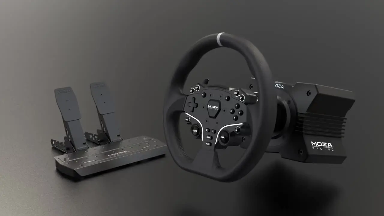 MOZA R5 All-in-One PC Gaming Racing Simulator Bundle Kit