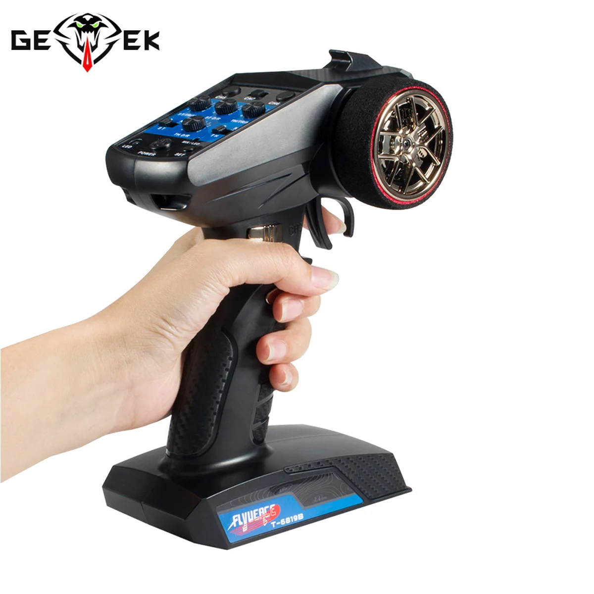 

2.4G 7 Channels Transmitter Receiver Set Radio System with Lights Winch Control for 1/10 RC Car Crawler SCX10 Tank Boat DIY