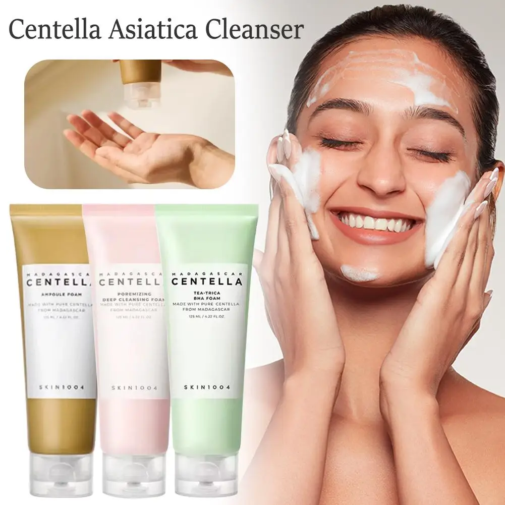 Facial cleanser Skin1004 Himalayan Salt Centella Asiatica Cleanser Deep Cleansing Foam (125ml) Removes Impurities and Unclogs Pores