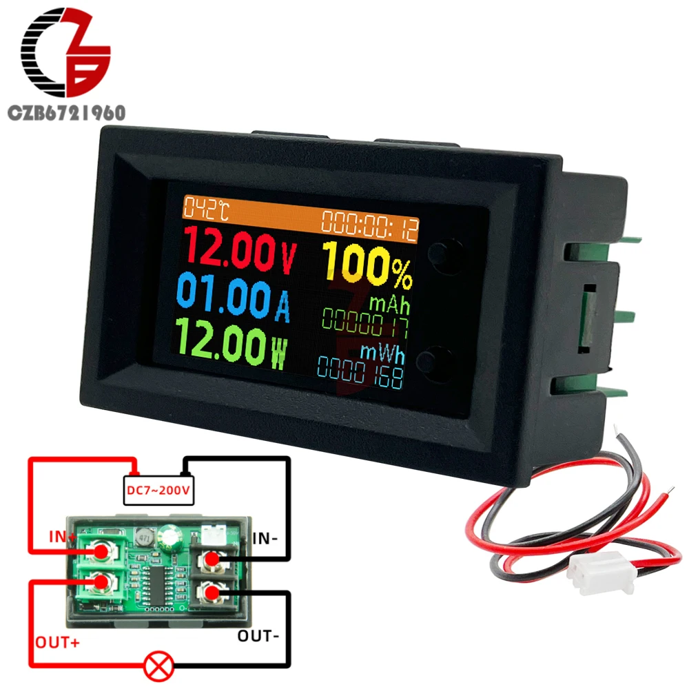 DC 0-200V 디지털 전압계 전류계, 8 in 1 다기능 테스터, IPS LCD 전압 전류 전력 에너지 배터리 용량 테스트 계량기 Best Top5 DC 0-200V 디지털 전압계 전류계, 8 in 1 다기능 테스터, IPS LCD 전압 전류 전력 에너지 배터리 용량 테스트 계량기 Best Top5