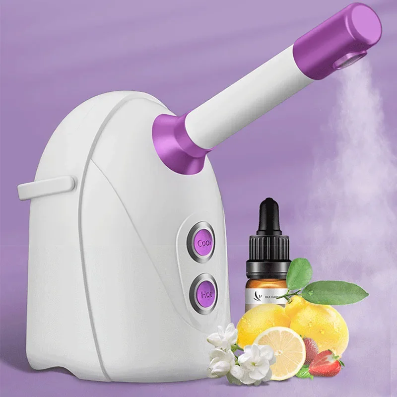 Hot and Cold Double-spray Face Steamer Household Small Beauty Salon Special Sprayer Sprayer Face Steamer Hydrating
