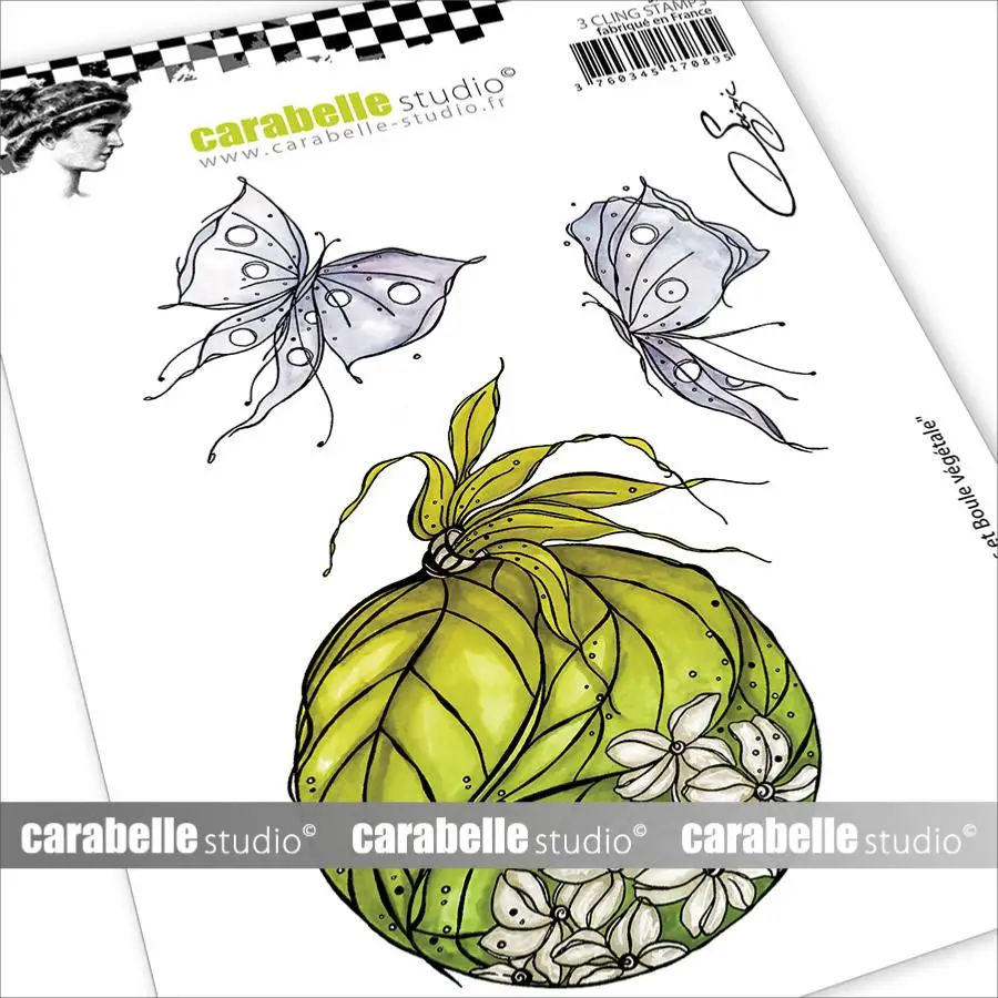

2022 Metal Cutting Dies Clear Silicone Stamps Scrapbook Diy Deco Craft Embossing Reusable Butterflies and Vegetable Ball Stencil