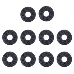 10 - Piece Silicone Guitar Strap Lock and Protector Set (Black)
