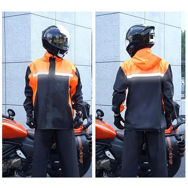 남성용 경량 바람막이 레인 재킷 및 레인 팬츠 세트, 반사 트렌치 레인 코트, 골프 러닝 개 산책 마당