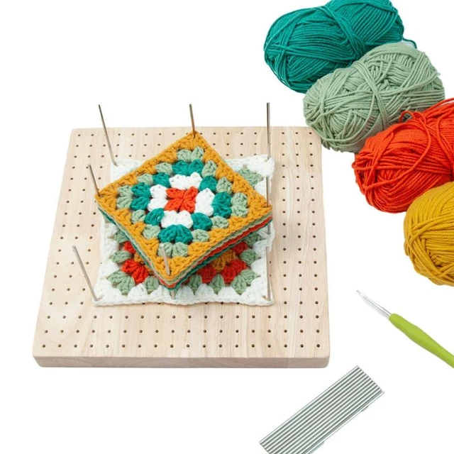 Crochet Blocking Board With Pegs Knitting Pegboard For Crochet Wooden Blocking  Board Excellent Gifts For Granny Squares Lovers - Sewing Tools & Accessory  - AliExpress