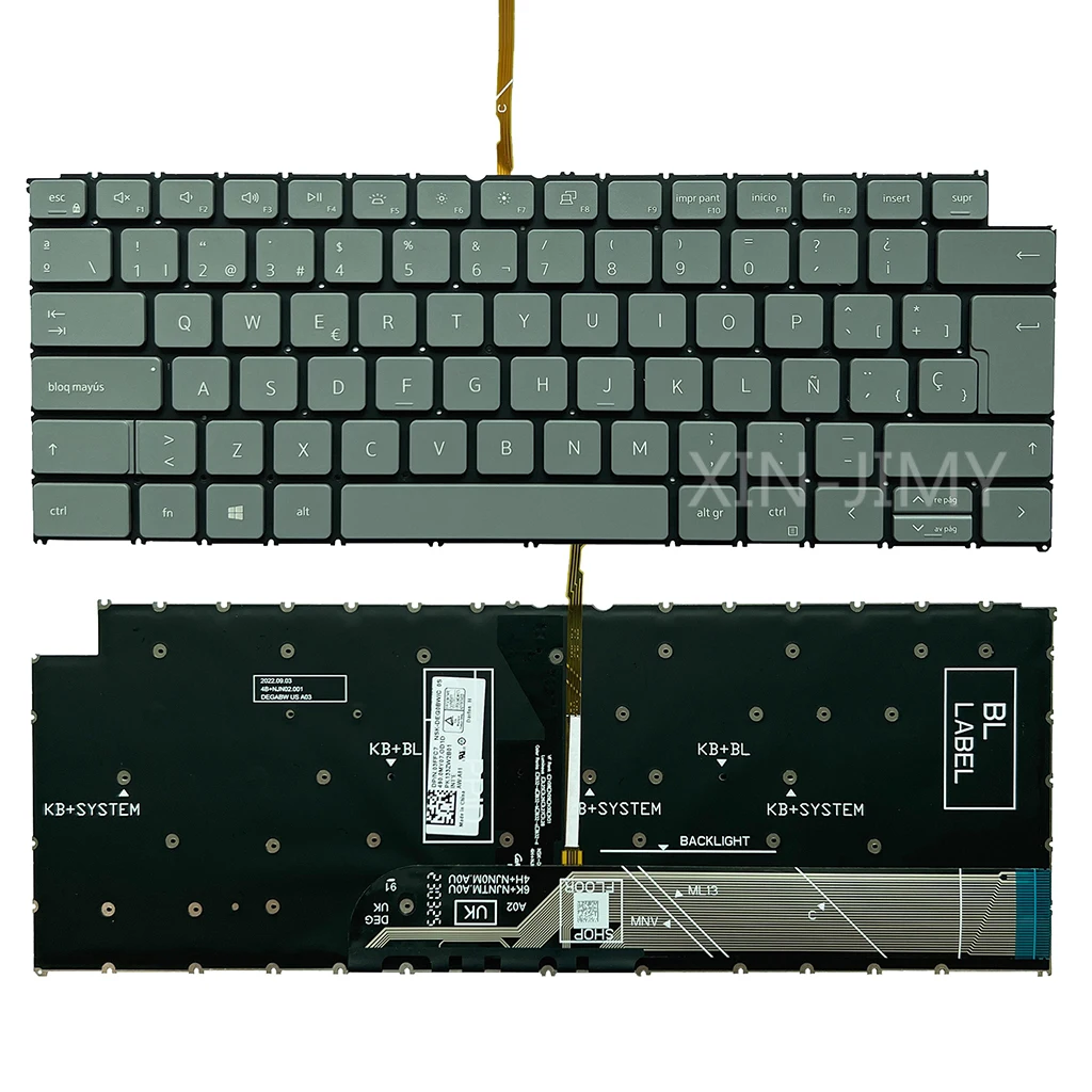 3420 Tastiera Retroilluminata Spagnola Per Dell Inspiron 13 5310 5320 14 5410 5415 5418 5420 5425 7420 16 5620 5625 Latitude 3320 3420