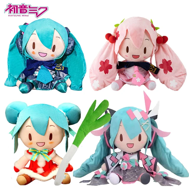 Compre Japão anime hatsune miku fufu travesseiro de pelúcia kawaii