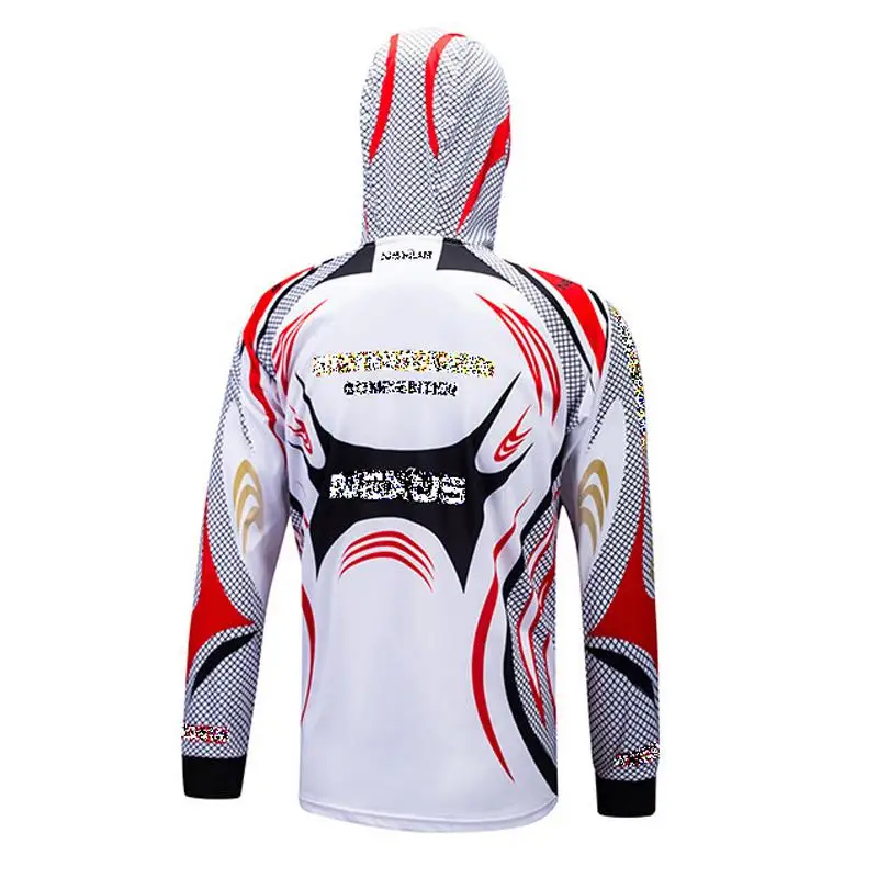 2023 NEW 2023 Men Fishing Clothes New White Fishing Jersey A Sports Fishing  Outdoor Mesh Breathable Hood