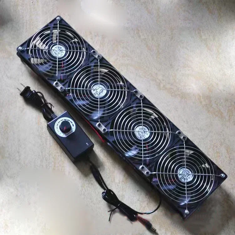 12ซม. ความเร็วสูงลมขนาดใหญ่3000รอบต่อนาทีเครื่องทำเหมือง BTC ตู้เวิร์กสเตชันพัดลมเซิร์ฟเวอร์12V เคสระบายความร้อนระบบพัดลมชุดพัดลม 1