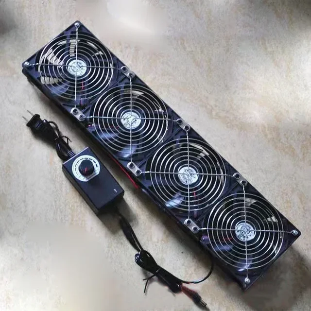 12ซม. ความเร็วสูงลมขนาดใหญ่3000รอบต่อนาทีเครื่องทำเหมือง BTC ตู้เวิร์กสเตชันพัดลมเซิร์ฟเวอร์12V เคสระบายความร้อนระบบพัดลมชุดพัดลม 1