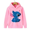 Y2k Kawaii Christmas Disney Stitch Hoodie Children Cartoon Clothes Kid Girl Boy Lilo and Stitch Sweatshirt Hoody Baby Casual Top 3