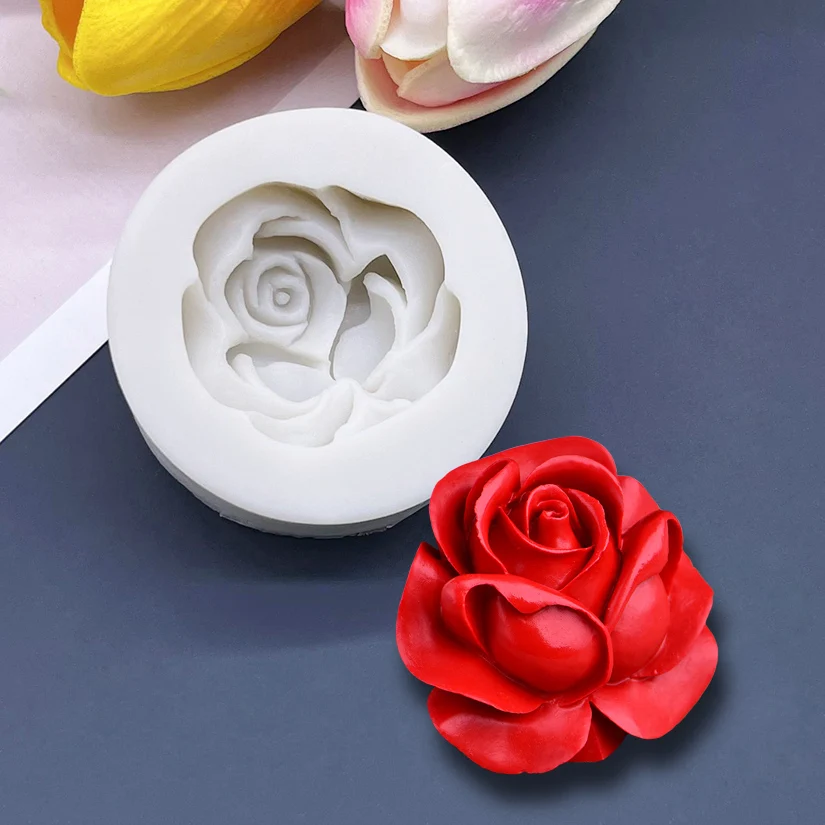 Rose Silikon Sugarcraft Form Harz Werkzeuge Cupcake Fondant Kuchen Dekorieren Werkzeuge – Detail 2