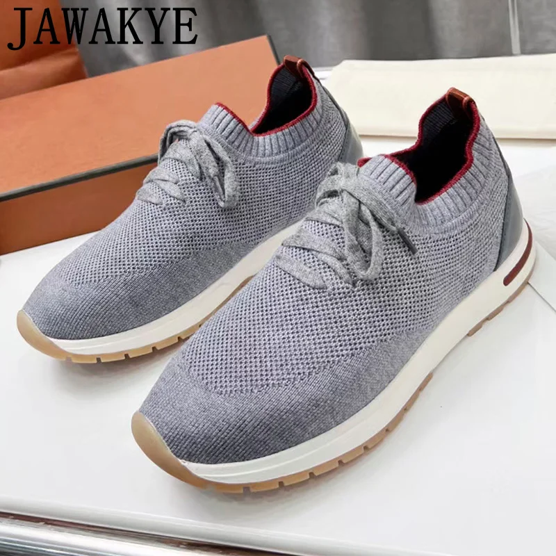 

New Spring Lace Up Flat Shoes For Men Round Toe Patchwork Sneakers Men Flats Casual Walking Shoes Slip On Loafers Male Zapatos