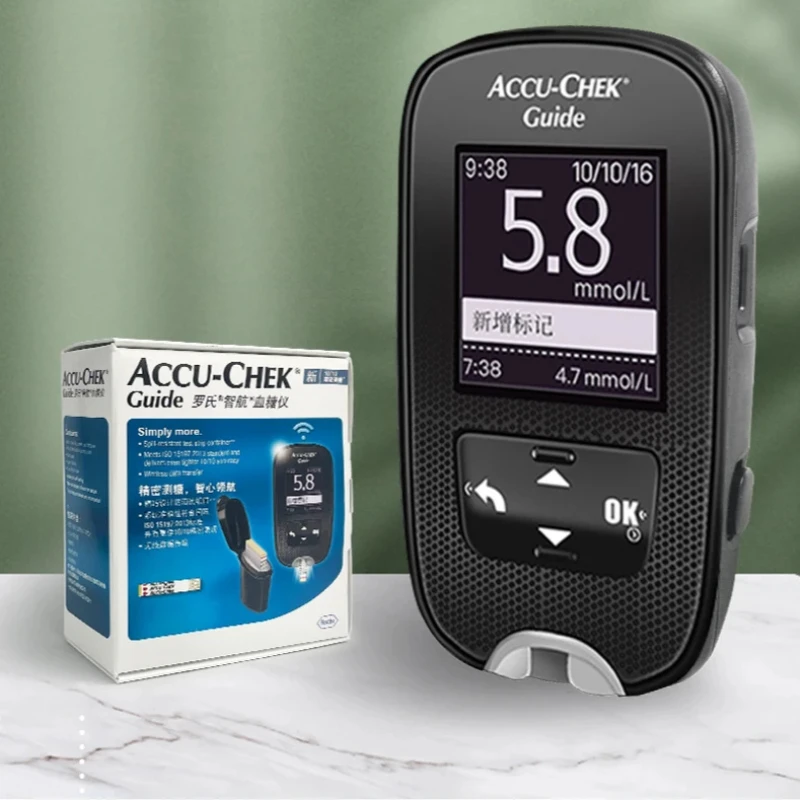 Roche Accuchek GuideBluetooth Transmission Blood Glucose Tester Measuring Instrument&50/100 Blood glucose test strip
