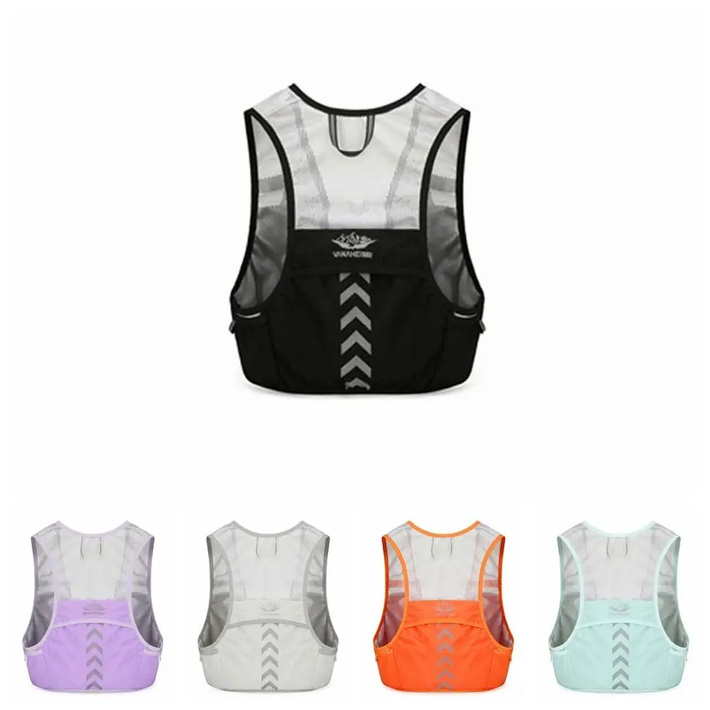 Reflective vest bag breathable mesh lightweight running