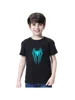 3-14T New Boys Summer Shirt Nightglow Spider Design Tops Children's Short Sleeved T-shirt 4