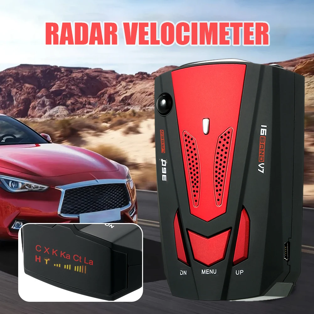 

Car Radar Detector DC 12V Voice Alert Electronic Dog Detection Device Professional Vehicle Speed Alarm System Car Accessories