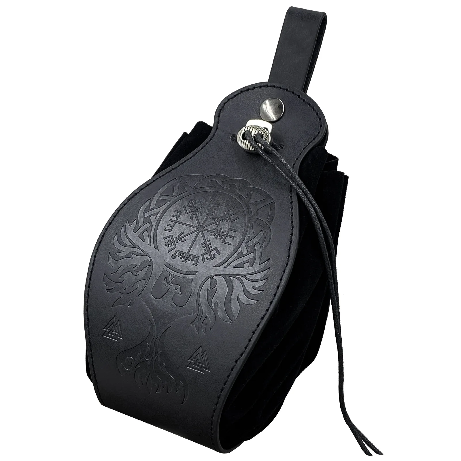 

Medieval Vintage Money Pouch Bag Wearable Belt Waist Bag Unisex Viking Leather Drawstring Bag Coin Purse Party Costume Accessory