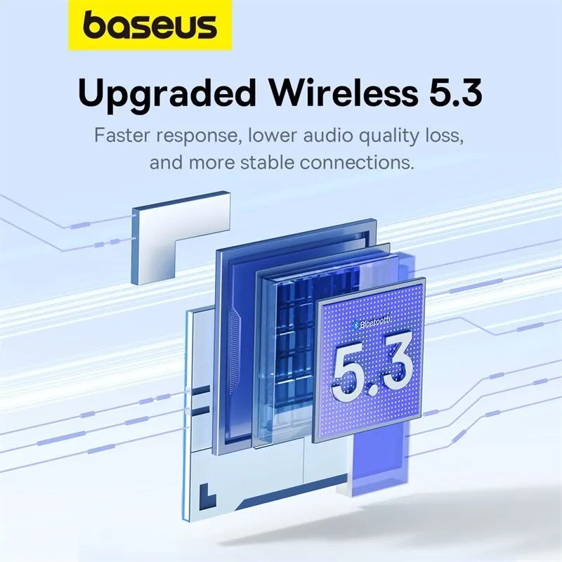 Baseus Bowie W2i 무선 이어폰 블루투스 5.3 헤드폰 35H 긴 배터리 수명 2 마이크 ENC HD 통화 TWS 이어폰 스포츠 이어폰