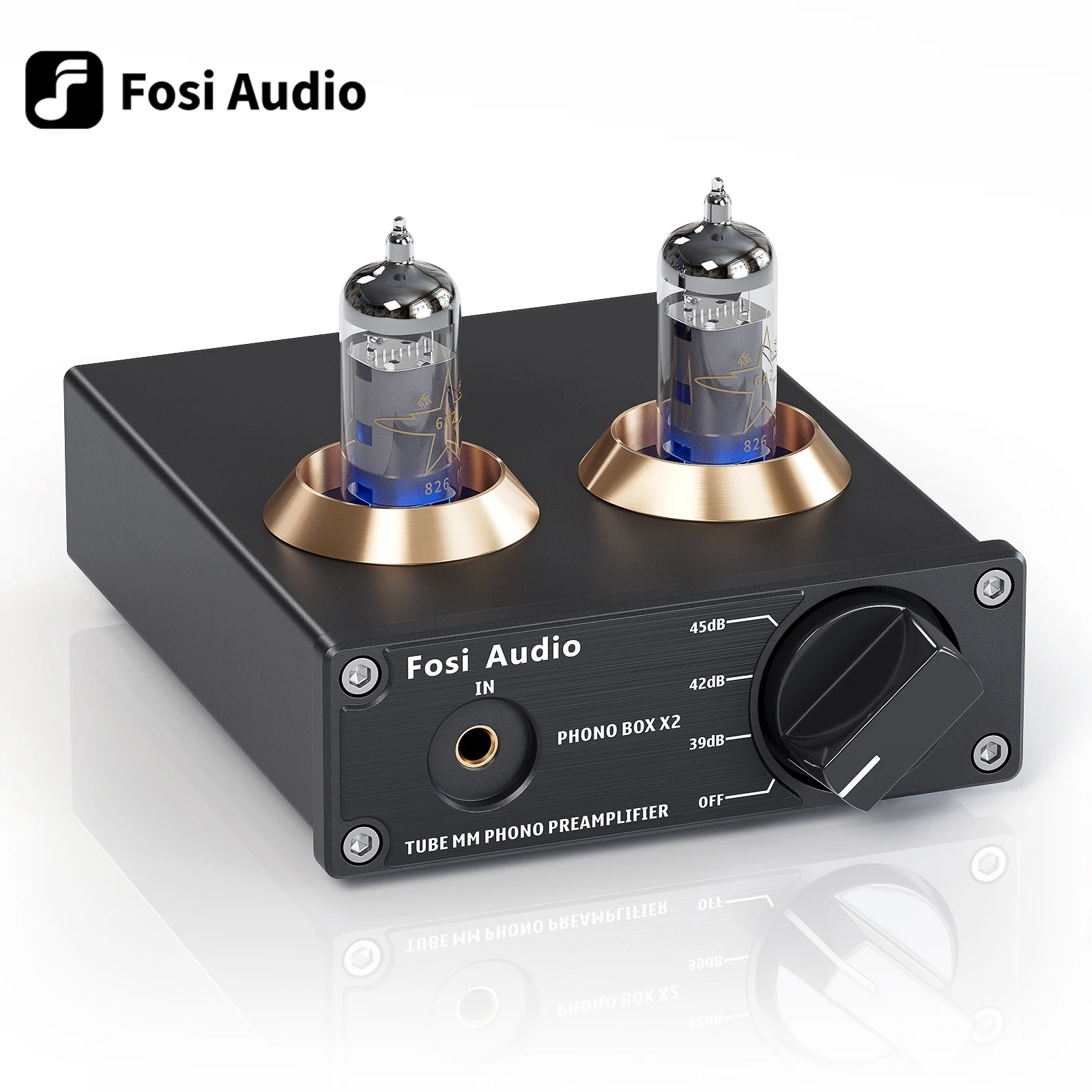 Fosi Audio Phono Preamp Per Giradischi Fonografo Preamplificatore Mini Stereo Audio Hifi Tubo A Vuoto Amplificatore Box X2 Per Fai Da Te