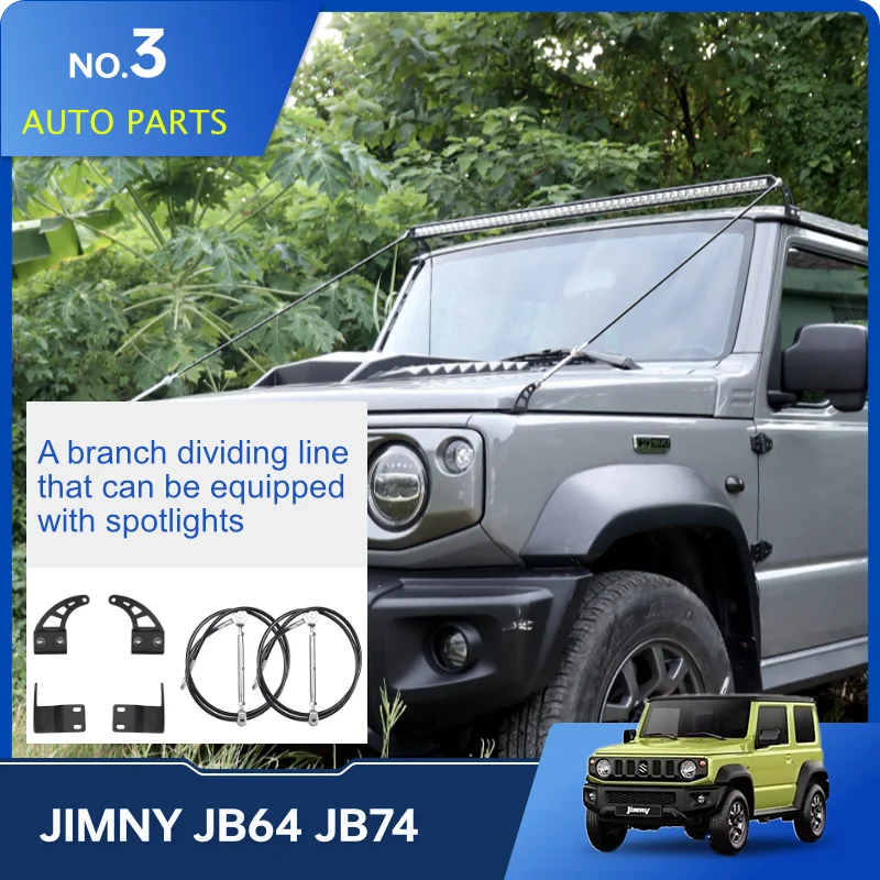 

Hood Obstacle Eliminate Rope Protector Accessories For Suzuki Jimny JB64 Sierra JB74W 2019 2023 Deflect Low Hanging Branches