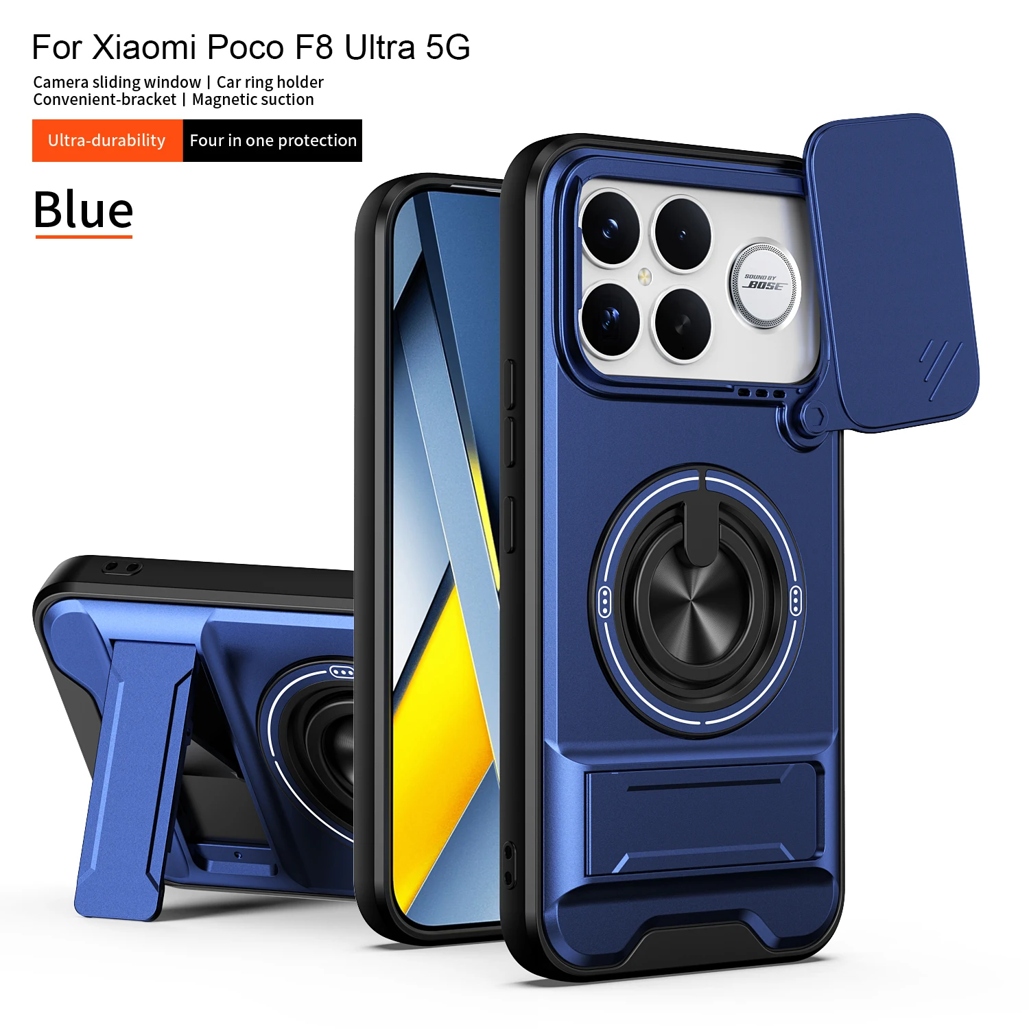 Shockproof Slide Lens Armor Protective Case
