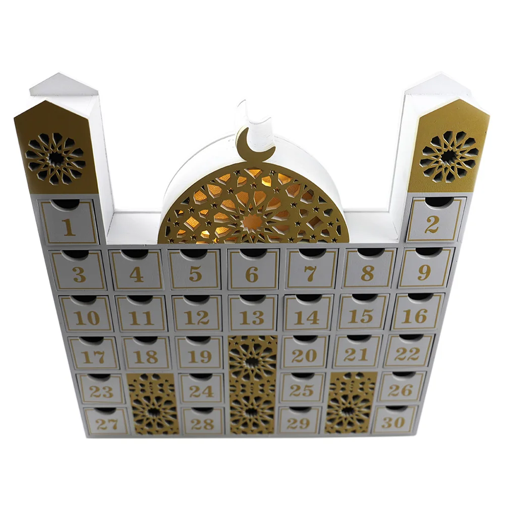 Ramadan Wooden Countdown Calendar Decor for Home Party Ramadan Wooden Countdown Calendar Decor for Home Party