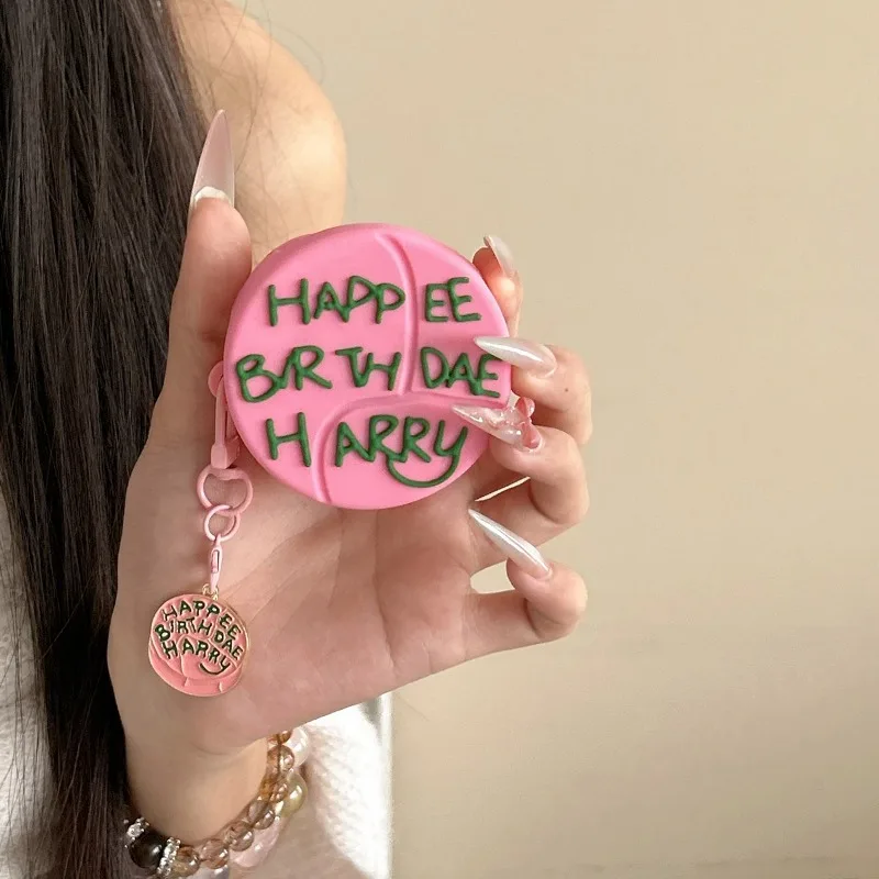 3D Birthday Cake Silicone Cartoon Earphone Case with Pendant Cover