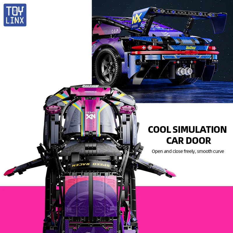 ToylinX 1611Pcs New Technology Building Blocks Supercar Cool